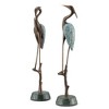 SPI Home Wetlands Heron Pair Sculpture – 17" Solid Brass Wading Birds Figurine for Elegant Coastal or Nature-Inspired Decor - 3 of 4