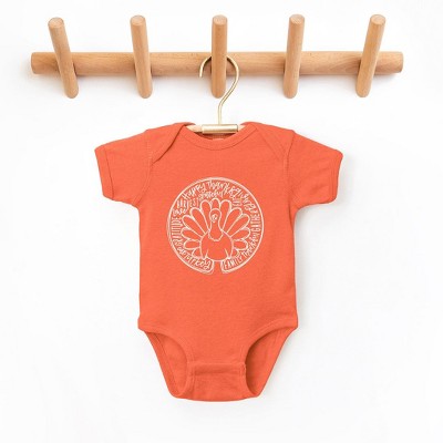 The Juniper Shop Turkey Circle Baby Bodysuit