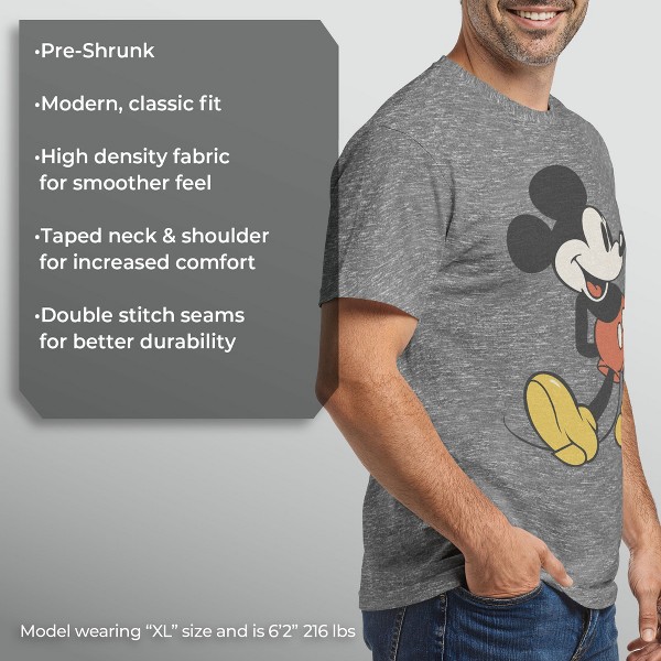 Camiseta de Mickey y amigos con ícono gigante para hombre 6
