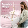 IMPROVIA® Toddler Bed Wetting Pad, Washable, waterproof, ultra-absorbent, non-slip underpad with tuckable wings for kids & potty training. - 2 of 4