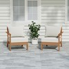 WestinTrends Avalon Outdoor Patio HDPE Loveseat Sofa with Patio Cushions - 2 of 4