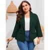 Whizmax Women's Plus Size Casual Blazers Open Front Work Office Jackets Blazer with Pockets - 3 of 4