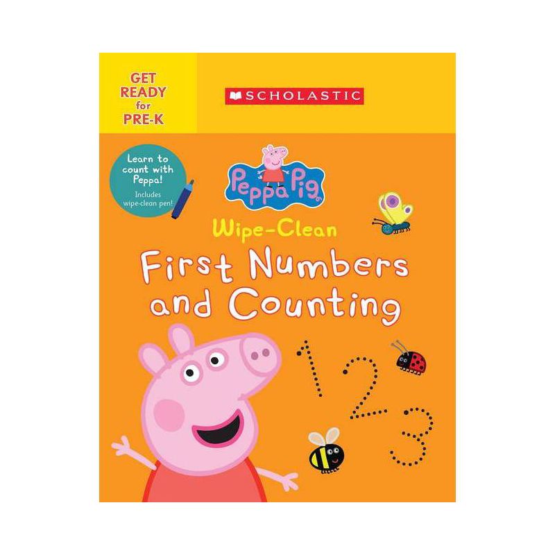 Wipe-Clean First Numbers and Counting (Peppa Pig) - by  Scholastic (Paperback), 1 of 2