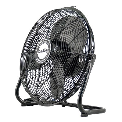 Air King 18" Black Powder-Coated Steel Industrial Floor Fan Set