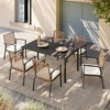 Lausaint Home 6 - Person Rectangular Outdoor Dining Set - 2 of 4