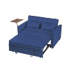 TIRAMISUBEST Convertible Velvet Loveseat Sofa Bed, 3-in-1 Adjustable Positions with Tufted Back & Plastic Legs-Perfect for Small Spaces - 4 of 4