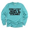 Simply Sage Market Every Little Thing Wavy Garment Dyed Long Sleeve - 2 of 4