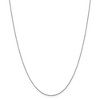 Black Bow Jewelry 0.9mm, 14k White Gold, Cable Chain Necklace - 3 of 4