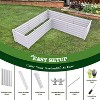 COWLOWN Gray Galvanized Steel Raised Garden Bed, Tall Corner Planter Box for Vegetables & Flowers, Rust-Proof, Easy Assembly - 4 of 4
