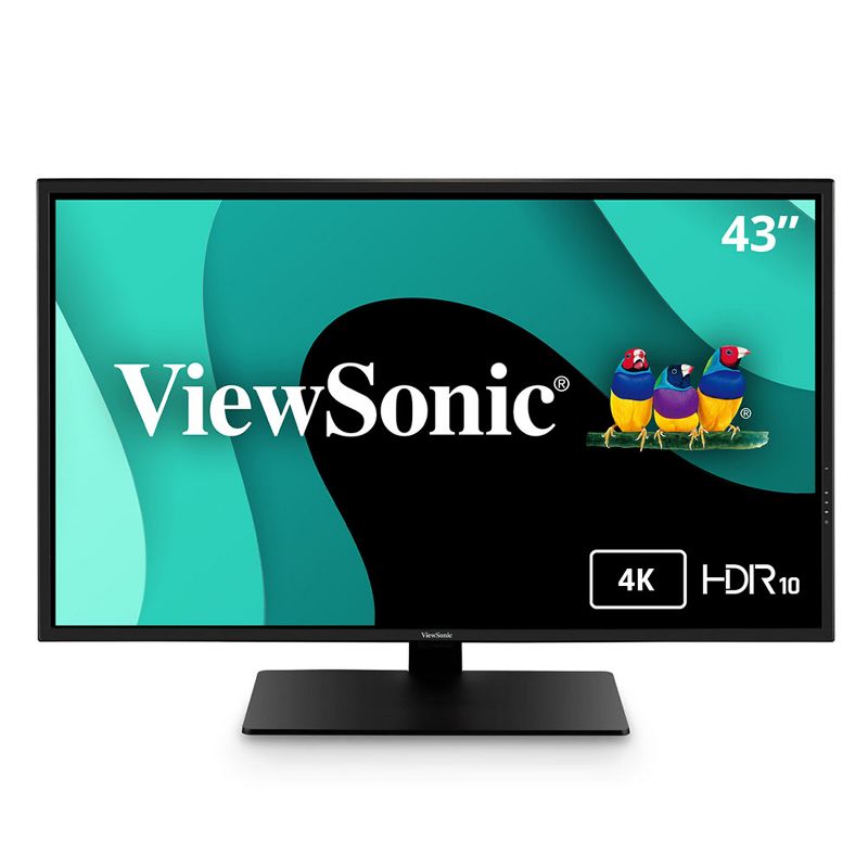 ViewSonic VX4381-4K 43 Inch Ultra HD MVA 4K Monitor Widescreen with HDR10 Support, Eye Care, HDMI, USB, DisplayPort for Home and Office, 1 of 9