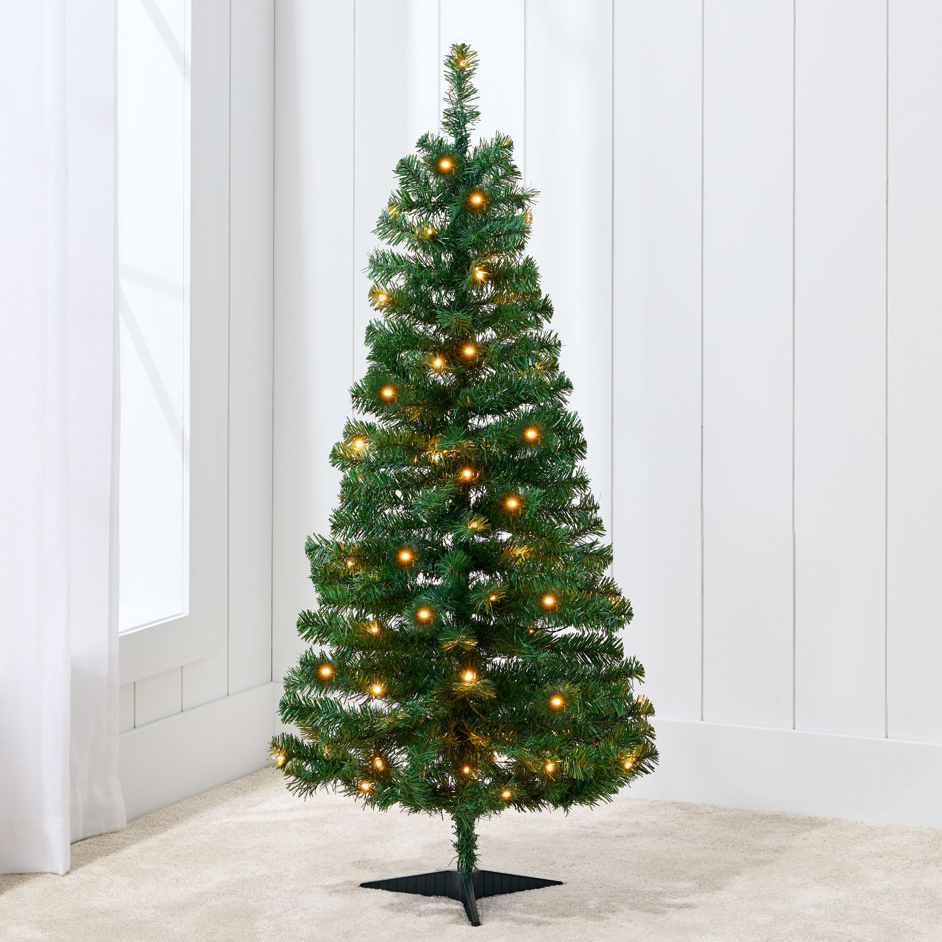 Best Choice Products 4ft Pre-lit Colored Christmas Tree, Artificial Tree Holiday Decor w/ LED Lights
