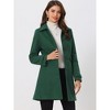 INSPIRE CHIC Women's Winter Classic Single Breasted Outwear Overcoat with Pockets - image 2 of 4