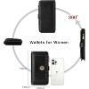 BEAFUP Women's Wallet,Vintage PU Leather Wallet RFID Blocking Large Capacity Credit Card with Zipper Coin Pocket and ID Window - 3 of 4