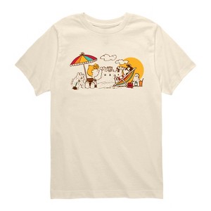 Boys' - Peanuts - Girls Beach Day Short Sleeve Graphic T-Shirt - 1 of 4
