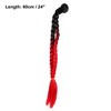 Unique Bargains Gradient Ramp Helmet Pigtail Black Red 24" - 4 of 4