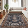 Vintage Persian Area Rugs for Living Room Bathroom Indoor Thin Soft Floor Mat for Bedroom Washable Low Pile Non Slip Carpet - 3 of 4