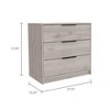 FM Furniture,Luxor 3 Drawer Dresser - 3 of 4