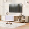 Chic Crate-Modern Pet-Friendly TV Stand – Built-In Storage & Removable Sliding Door, Cat-Friendly Media Console - 2 of 4