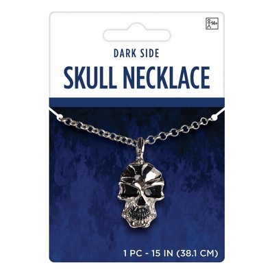 Adult Gothic Skull Necklace Accessory Halloween Costume