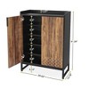 Kumasinova 29.52" Shoe Cabinet,Modern Freestanding 5-Tier Shoe Storage Organizer with Adjustable Shelves and 2 Doors for Entryway,Hallway,Closet - 3 of 4