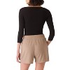 Rekucci Women's Soft Knit Loungewear Shorts with Pockets - 3 of 4