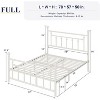 Elegant 14 Inch Metal Bed Frame with Vintage Headboard & Footboard, No Box Spring, Underbed Storage, Quiet & Easy Assembly - 2 of 4