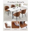 Dining Chairs Set of 4,Modern Kitchen Chairs,Comfy from Upholstered,Ergonomic Backrest,Metal Legs for Dining Room Bedroom - 3 of 4
