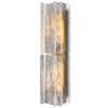 CityFurn 2-Light Modern 30" Gold Large Clear Glass Wall Sconces with Water Ripple - 2 of 4