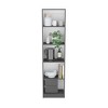 OUTSUPPLY Compact 5-Shelf Bookshelf for Small Rooms, Hallways & Apartments, Sturdy Manufactured Wood Bookcase - 4 of 4