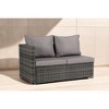 Mshliw 6-Piece Outdoor Wicker Furniture Set - All-Weather Patio Sofa for Backyard, Garden, and Porch - 2 of 4