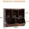 3-Tier Kids Bookshelf and Toy Storage, Toddler 5 Cubby Toy Storage Cabinet, Children Small Bookcase for Bedroom, Playroom, School, Living Room - 2 of 4