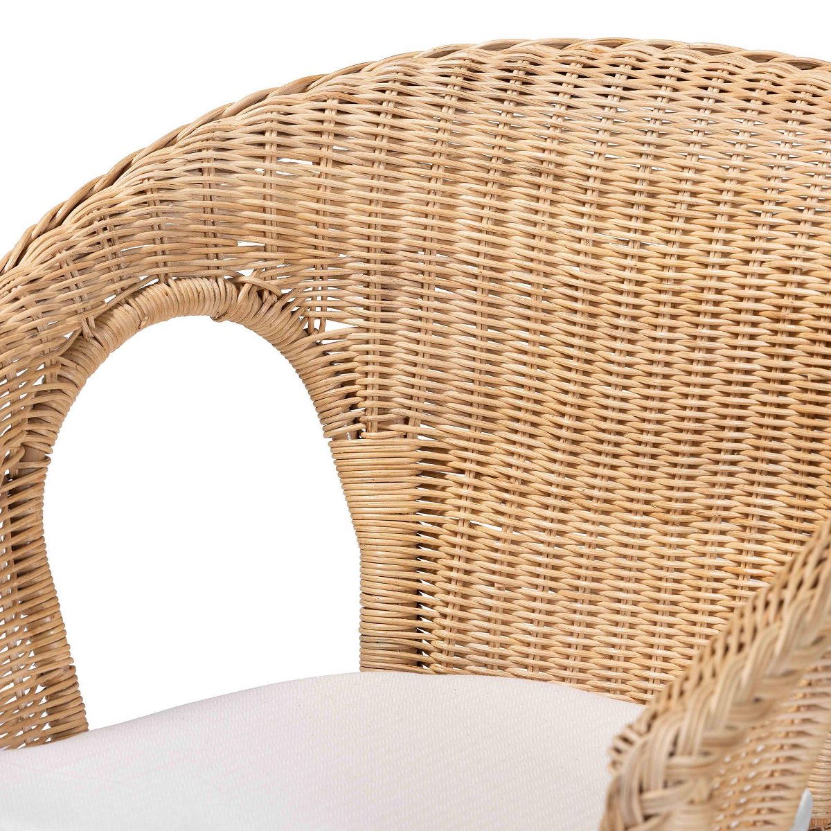 bali & pari Abbey Rattan Dining Chair Natural - thumbnail 4