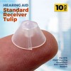 MEDca Hearing Aid Standard Receiver Tulip Domes Compatible with GN Resound Sure Fit, 10, Pcs Universal Invisible Tip Replacement Ear Domes for BTE - 2 of 4