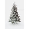 King Of Christmas Snow Flocked Hinged Artificial Christmas Tree Unlit Queen Flock Xmas Tree - 4 of 4