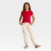 Girls' Short Sleeve Ribbed Bow Front T-Shirt - Cat & Jack™ - 3 of 3