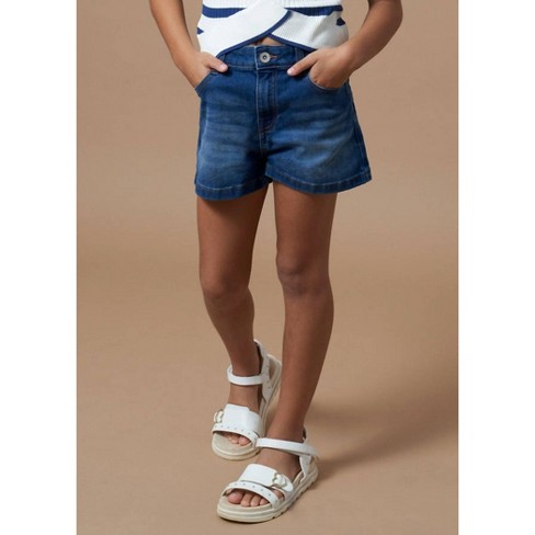 Tween Girl Basic Denim Shorts - Mayoral - image 1 of 4