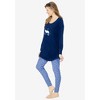 Dreams & Co. Plus Size 2-Piece Pj Legging Set - 4 of 4