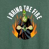 Women's - Disney Villains - Hades I Bring The Fire Lightweight French Terry Wide Neck Long Sleeve Shirt - 2 of 4