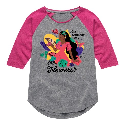 Disney Did Someone Say Flowers - Athletic Heather/fuchsia - 2t : Target