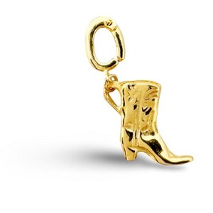 14k Gold Plated Charm - Cowgirl Boot | ETHICGOODS - 1 of 4