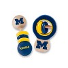 BabyFanatic Wood Rattle 2 Pack - NCAA Michigan Wolverines Baby Toy Set - 2 of 4