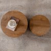 NicBex Set of 2 Round Wooden Coffee Tables for Living Room,Cylinder Center Table for Small Space,Accent End Side Table - 3 of 4