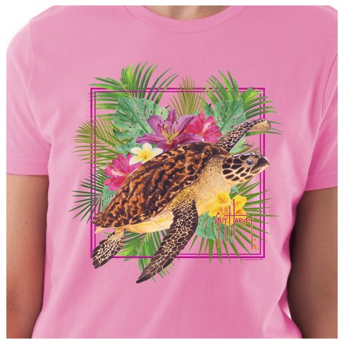 Guy Harvey Cayman Turtles Reef Ladies Back-Print T-Shirt