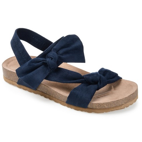 Navy blue flat dress on sale sandals