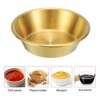 Unique Bargains Round Stainless Steel Kitchen Dessert Appetizer Sauce Dishes - 4 of 4