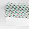 30” 55 sq ft Christmas Roll Wrap Santa Gummy Bears on Mint - Wondershop™ - 3 of 3