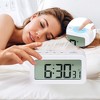 REGALWOVEN Digital Smart Battery Powered Snooze Home Decor Alarm Clock 3.3 x 2 x 0.8 Inches - 3 of 4