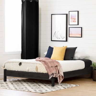 Gray Oak Queen Wood Frame Platform Bed