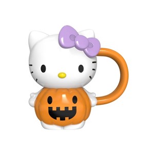 Zak Designs 12 fl oz Sculpted Hello Kitty Dolomite Mug Orange/White - 1 of 4