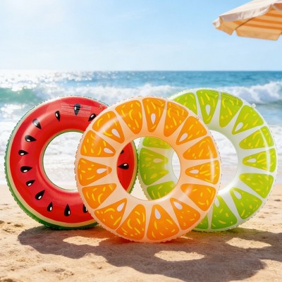 Magic Time International Mesh Self-Expanding Memory Foam Roll Up Float Lounger - Watermelon (Open Box)